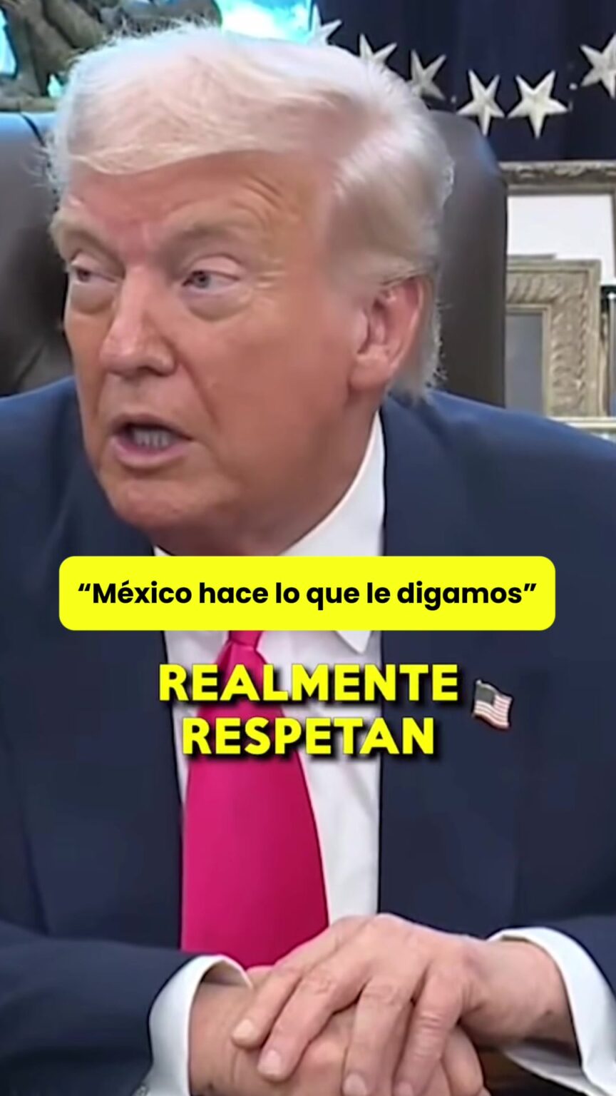 @elhilomx “México hace lo que le digamos”. Desde la Oficina Oval, el presidente … @elhilomx Mexico hace lo que le digamos Desde la Oficina.image .jpeg