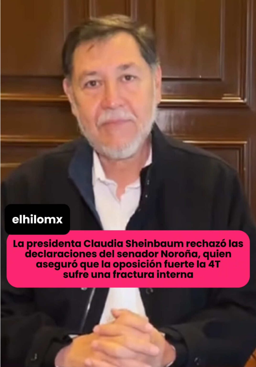 @elhilomx Sheinbaum responde a declaraciones de Noroña sobre fractura en la 4T. … @elhilomx Sheinbaum responde a declaraciones de Norona sobre fractura en.image .jpeg