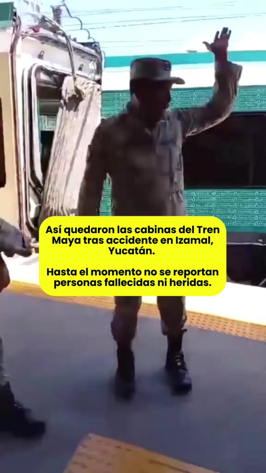 @elhilomx Usuario del @trenmaya oficial reporto que una segunda unidad impacto.image .jpeg