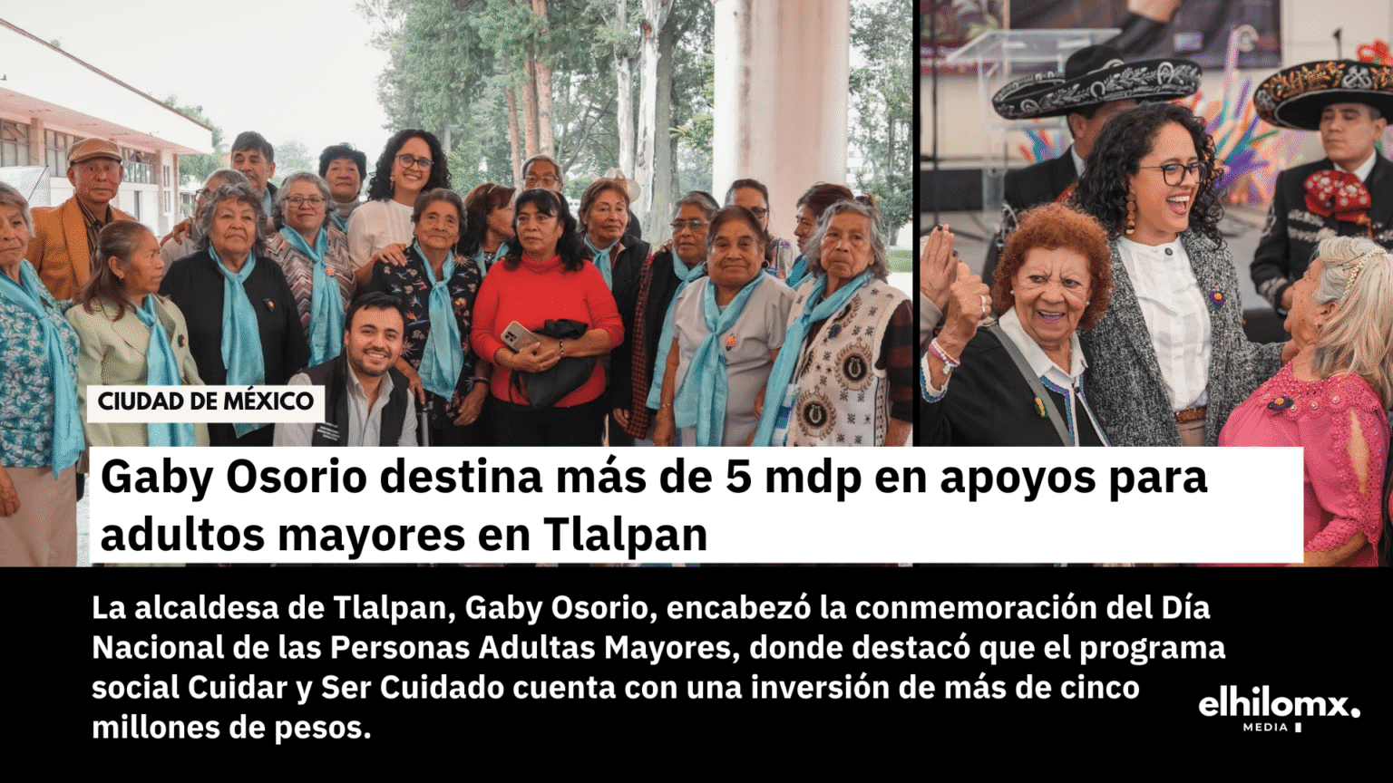 Gaby Osorio adultos mayores tlalpan