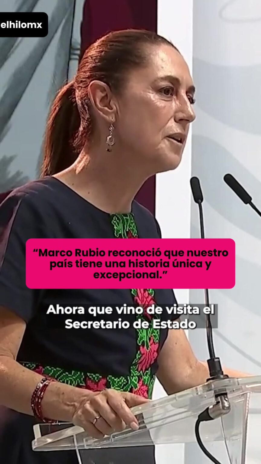 @elhilomx Sheimbaum relató que tras contarle la historia de México a Marco Rubio… @elhilomx Sheimbaum relato que tras contarle la historia de Mexico.image .jpeg