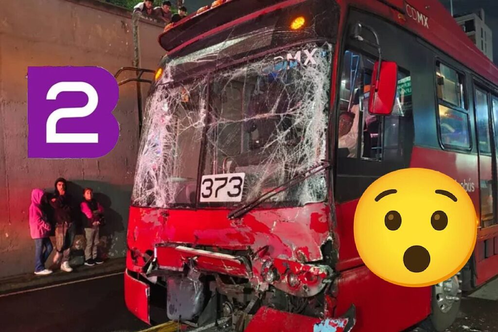 Accidente en línea 2 del metrobús de cdmx deja más