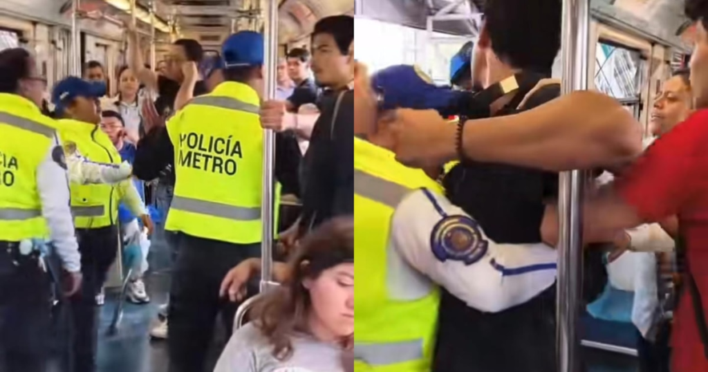 Desalojo de jóvenes en el metro de la cdmx provoca